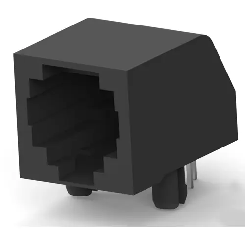 Preisknaller Buchse, RJ11/RJ14, 4-polig, 6P4C, Cat 3, Lötanschluss, Durchgangsloch, 5555165-2