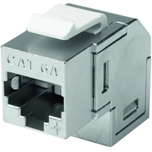 Aktuell AMJ-Kupplung, RJ45-Buchse auf RJ45-Buchse, abgewinkelt, Cat 6A, 100023195
