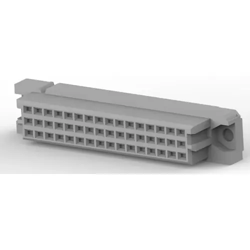 Aktuell Federleiste, 48-polig, a-b-c, RM 2.54 mm, Lötstift, gerade, vergoldet, 5535070-4