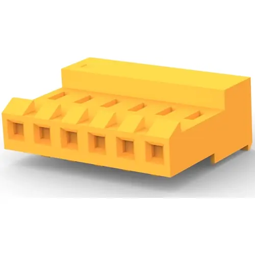 Wochenendangebot Buchsengehäuse, 6-polig, RM 3.96 mm, gerade, orange, 3-640426-6