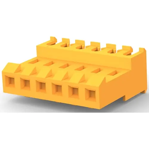 Angebot Buchsengehäuse, 6-polig, RM 3.96 mm, gerade, orange, 3-640599-6