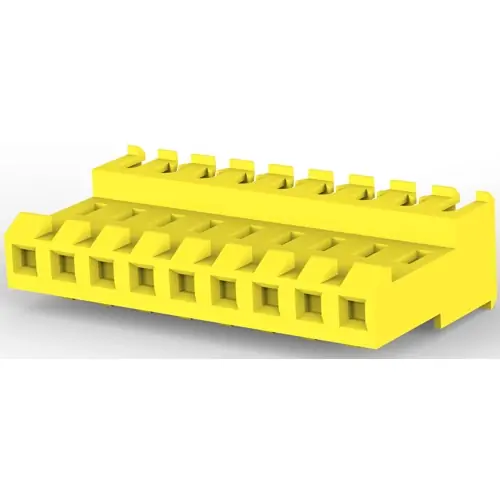 Abverkauf Buchsengehäuse, 9-polig, RM 3.96 mm, gerade, gelb, 3-640600-9