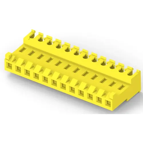 Abverkauf Buchsengehäuse, 12-polig, RM 3.96 mm, gerade, gelb, 4-644466-2