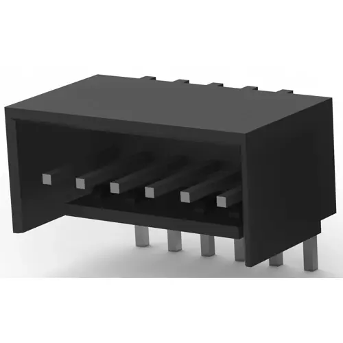 Versand Am Gleichen Tag Stiftleiste, 6-polig, RM 2.54 mm, abgewinkelt, schwarz, 3-644894-6