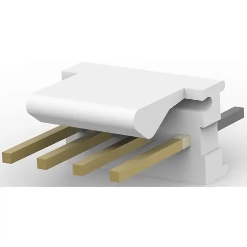 Aktuell Stiftleiste, 4-polig, RM 2.54 mm, gerade, natur, 641215-4