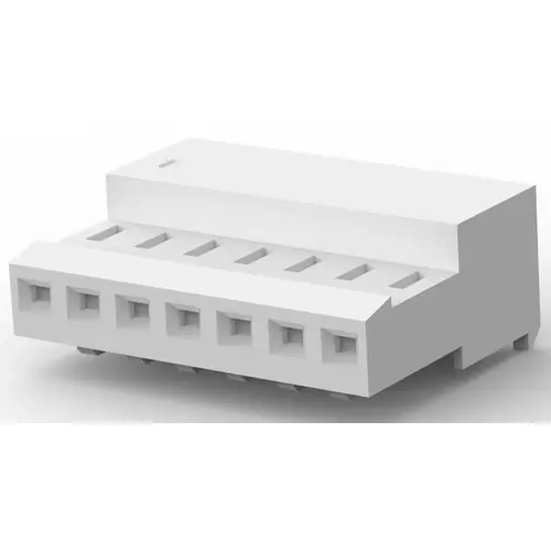 Zertifiziert Buchsengehäuse, 7-polig, RM 2.54 mm, abgewinkelt, weiß, 3-640441-7