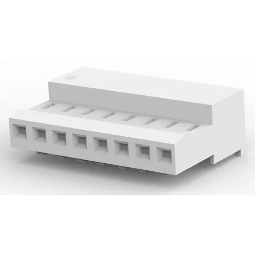 Angebot Buchsengehäuse, 8-polig, RM 2.54 mm, abgewinkelt, weiß, 3-640441-8
