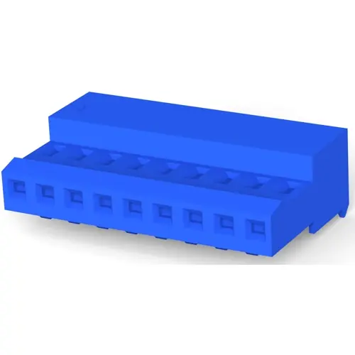 Angebot Buchsengehäuse, 9-polig, RM 2.54 mm, abgewinkelt, blau, 3-640442-9