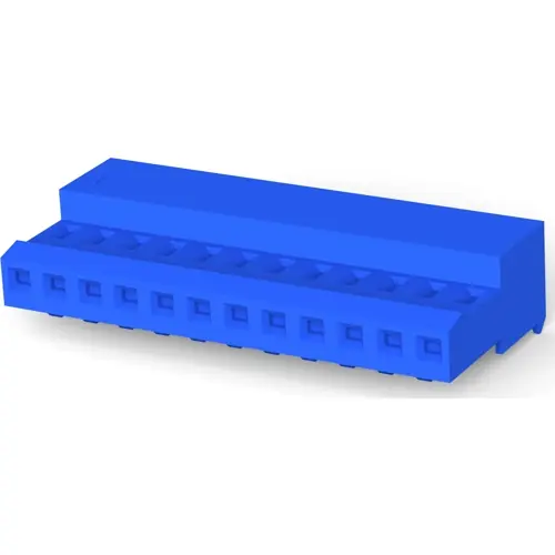 Begrenztes Angebot Buchsengehäuse, 12-polig, RM 2.54 mm, abgewinkelt, blau, 4-640442-2