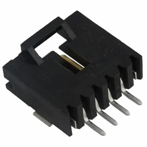 Angebot Stiftleiste, 4-polig, RM 2.54 mm, abgewinkelt, schwarz, 5-147323-3