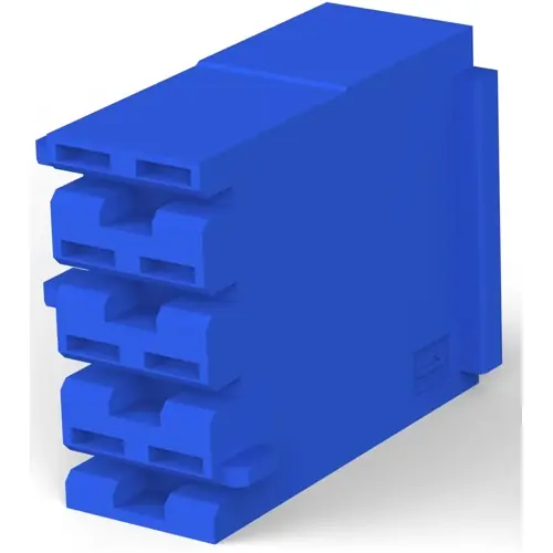 Aktuell Buchsengehäuse, 4-polig, RM 5 mm, gerade, blau, 521206-1