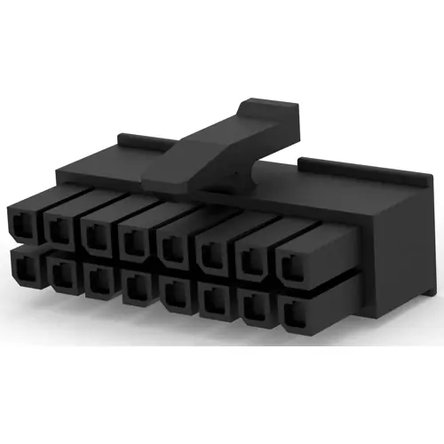 Abverkauf Buchsengehäuse, 16-polig, RM 3 mm, gerade, schwarz, 1-794617-6