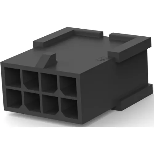 Abverkauf Steckergehäuse, 8-polig, RM 3 mm, gerade, schwarz, 794616-8