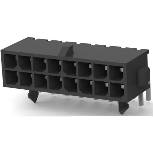 Abverkauf Stiftleiste, 16-polig, RM 3 mm, abgewinkelt, schwarz, 4-794618-6