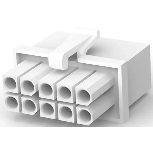 Aktuell Steckergehäuse, 10-polig, RM 4.14 mm, gerade, weiß, 794781-1