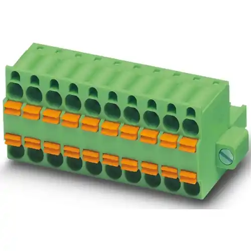 Abverkauf Buchsenleiste, 3-polig, RM 5.08 mm, gerade, grün, 1962707