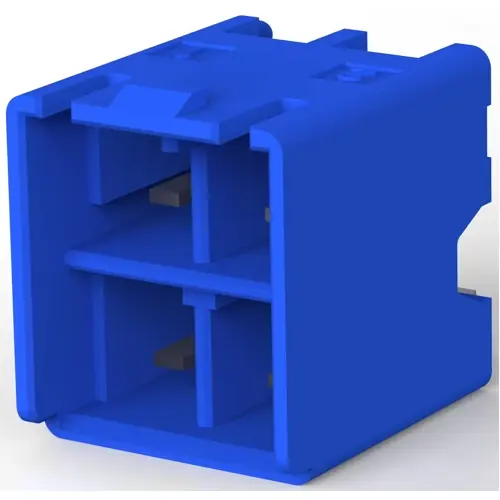 Wochenendangebot Stiftleiste, 4-polig, RM 5 mm, gerade, blau, 2-1376386-3