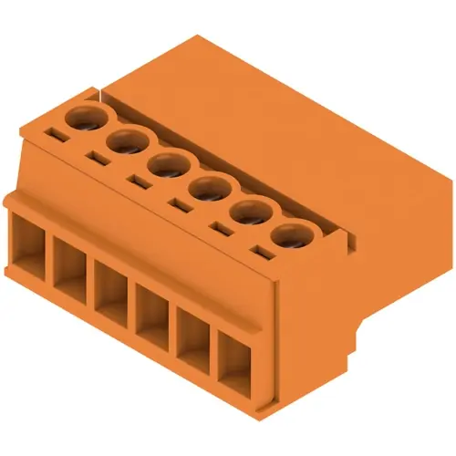 Versand Am Gleichen Tag Stiftleiste, 6-polig, RM 3.81 mm, gerade, orange, 1969580000