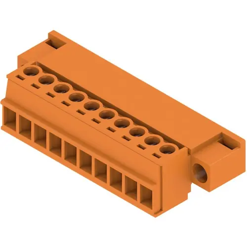 Abverkauf Stiftleiste, 10-polig, RM 3.81 mm, gerade, orange, 1971000000