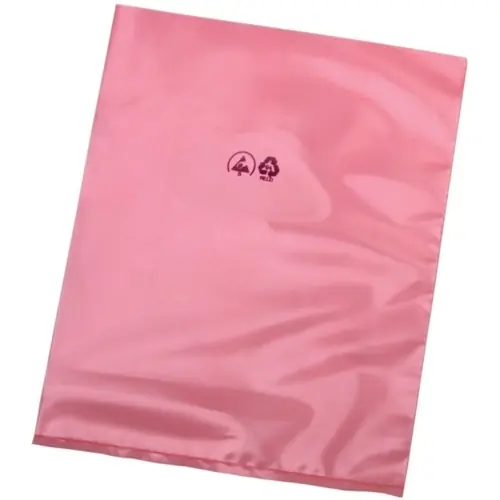Abverkauf ESD-Schutzbeutel, (L x B) 500 x 400 mm, Zipp, pink, BK0701191, Packung mit 100 Stück