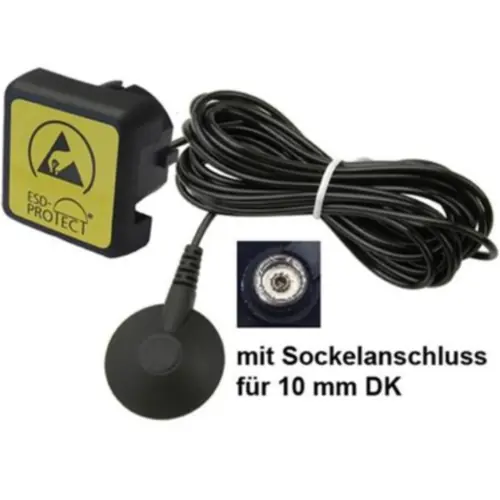 ESD-Erdungsbaustein, Druckknopf-Ø 10 mm, 4.5 m, 1 x Druckknopf, BK0103026 Preiswert