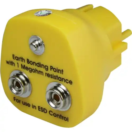 Antistatik-Schutzkontaktstecker, Druckknopf-Ø 10 mm, 0.063 m, 3 x Druckknopf, EP0101003 Günstig