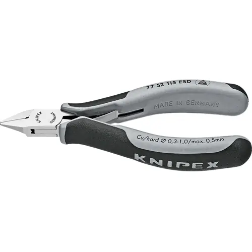 Aktuell ESD Seitenschneider, 115 mm, 80 g, Schneidkapazität (1/0.8/0.5 mm/–), 77 52 115 ESD