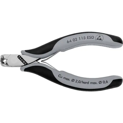 Zertifiziert ESD Vornschneider, 115 mm, 70 g, Schneidkapazität (2/1/0.6 mm/–), 64 02 115 ESD