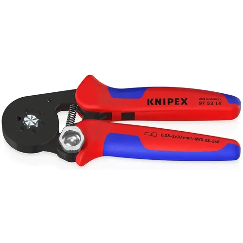 Billig Crimpzange für Aderendhülsen, 0,08-16 mm², AWG 28-6, Knipex 97 53 14