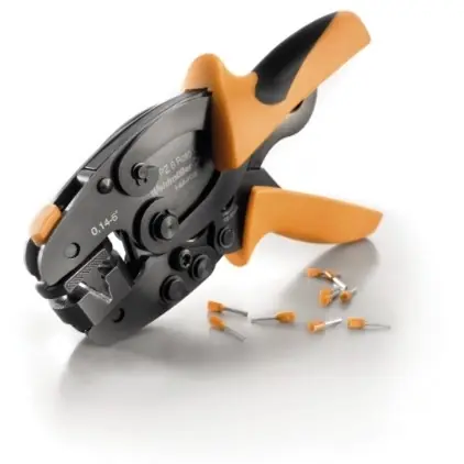 Abverkauf Crimpzange für Aderendhülsen, 0,14-6,0 mm², AWG 26-10, Weidmüller 1444050000