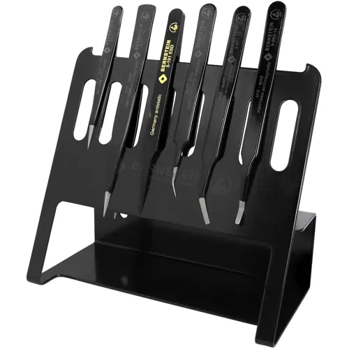 Aktuell ESD SMD-Pinzettensatz (6 Pinzetten), unisoliert, antimagnetisch, Edelstahl, 150 mm, 5-060-AV