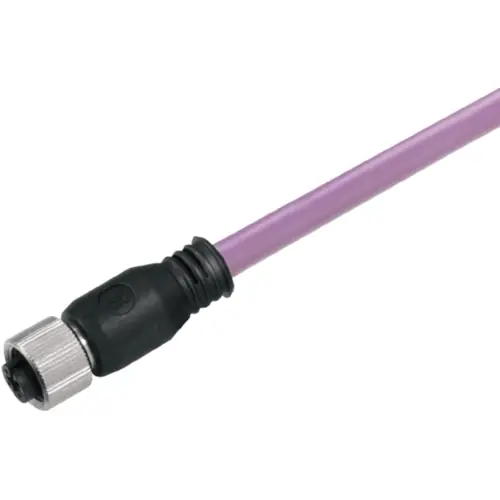 Top-Preis Bus-Leitung, M12-Buchse, gerade auf offenes Ende, PUR, 20 m, violett, 1873322000