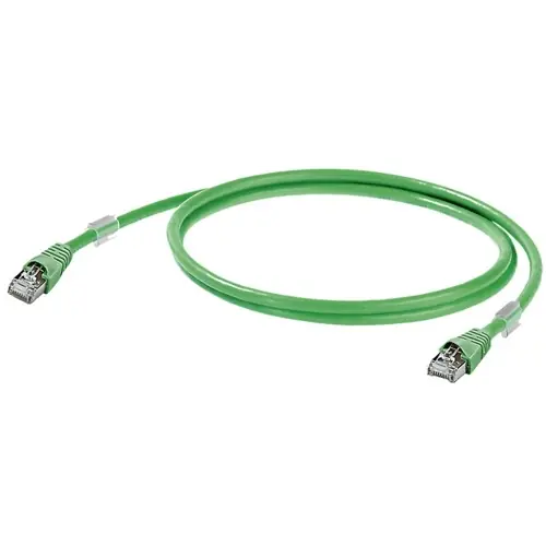 Wochenendangebot Systemkabel, RJ45-Stecker, gerade auf RJ45-Stecker, gerade, Cat 5, SF/UTP, PVC, 0.5 m, grün, 1166020005
