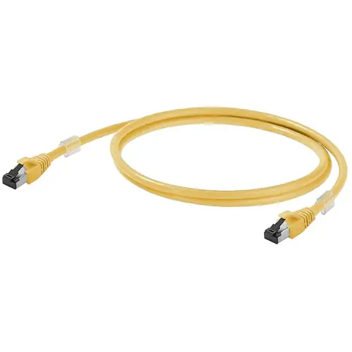 Top-Seller Patchkabel, RJ45-Stecker, gerade auf RJ45-Stecker, gerade, Cat 6A, S/FTP, LSZH, 1 m, gelb, 1251580010